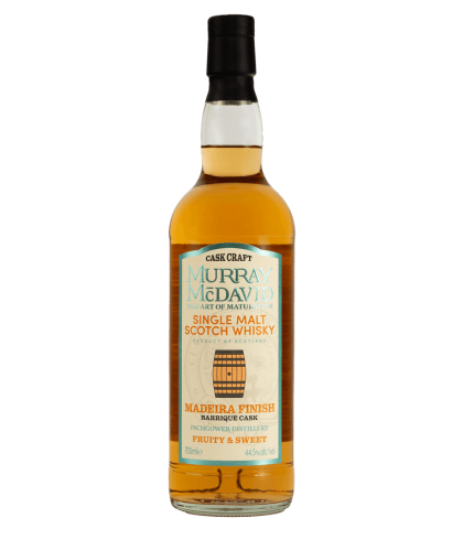 Fles Schotse whisky van bottelaar Murray McDavid, op voorraad bij slijterij t Bockje in Bathmen