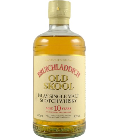 Fles Bruichladdich Old Skool 10 Years Old, Islay single malt whisky, op voorraad bij slijterij t Bockje in Bathmen