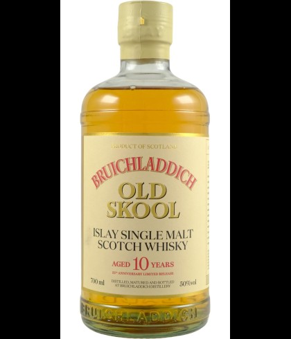 Fles Bruichladdich Old Skool 10 Years Old, Islay single malt whisky, op voorraad bij slijterij t Bockje in Bathmen