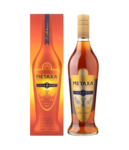 Metaxa Brandy 7 sterren, op voorraad bij slijterij t Bockje in Bathmen