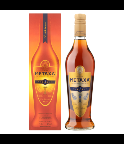 Metaxa Brandy 7 sterren, op voorraad bij slijterij t Bockje in Bathmen