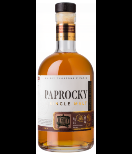 Fles Paprocky Single Malt Whisky, whisky, op voorraad bij slijterij t Bockje in Bathmen