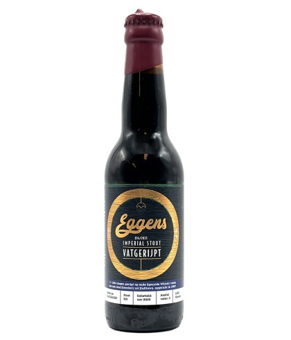 Eggens Imperial Stout Speyside Whisky Vatgerijpt 014/2025, bier op voorraad bij slijterij t Bockje in Bathmen