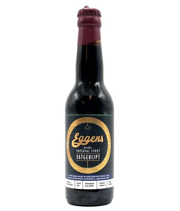 Eggens Imperial Stout Speyside Whisky Vatgerijpt 014/2025 bij t Bockje in Bathmen