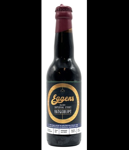 Eggens Imperial Stout Speyside Whisky Vatgerijpt 014/2025, bier op voorraad bij slijterij t Bockje in Bathmen