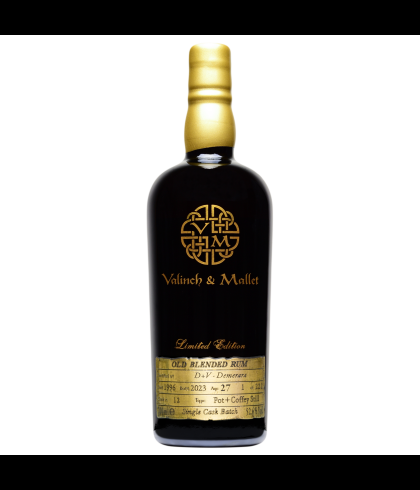 Fles Valinch & Mallet Old Blended Rum 27YO, rum, bij slijterij t Bockje in Bathmen