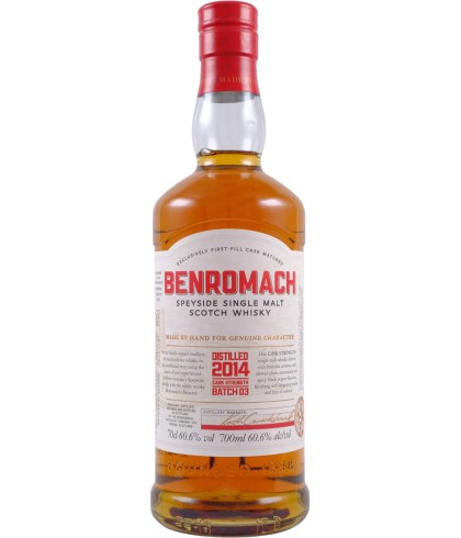 Fles Benromach Vintage 2014 Batch 03, whisky, op voorraad bij slijterij t Bockje in Bathmen