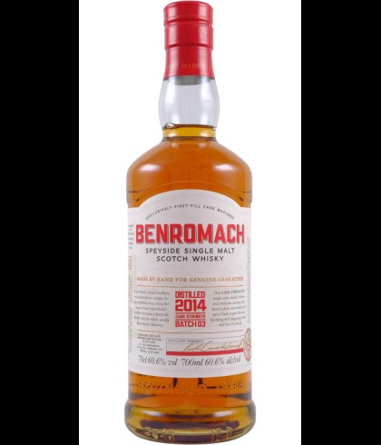 Fles Benromach Vintage 2014 Batch 03, whisky, op voorraad bij slijterij t Bockje in Bathmen