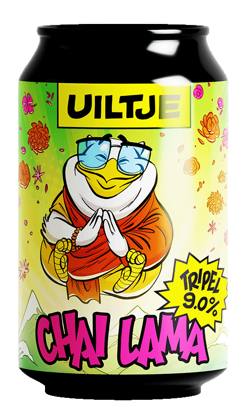 Fles Brouwerij 't Uiltje Chai Lama Tripel, bier van Uiltje, op voorraad bij slijterij ’t Bockje in Bathmen