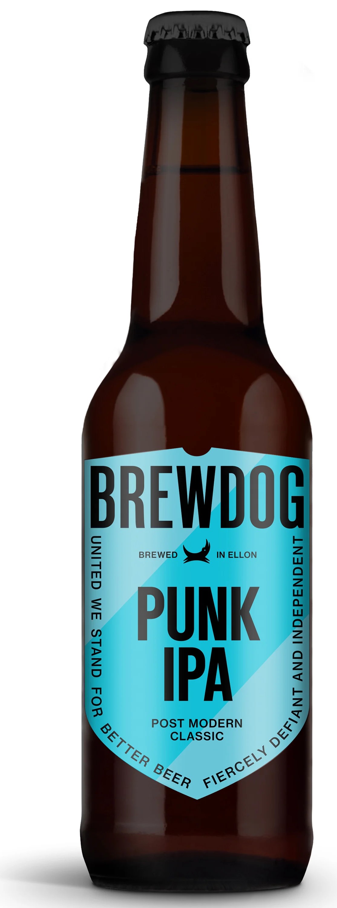 Fles Brewdog Punk IPA, bier van Brewdog, op voorraad bij slijterij t Bockje in Bathmen