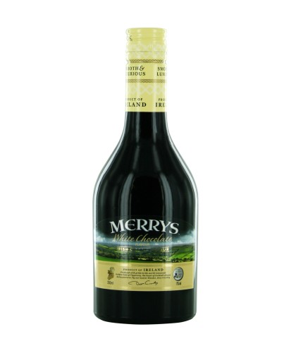 Merrys White Chocolate Irish Cream liqueur, op voorraad bij slijterij t Bockje in Bathmen