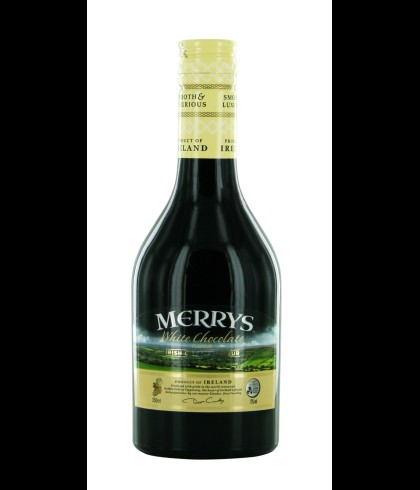 Merrys White Chocolate Irish Cream liqueur, op voorraad bij slijterij t Bockje in Bathmen