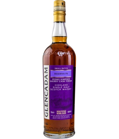 Fles Glencadam Reserva PX Sherry Cask Finish, whisky, bij slijterij t Bockje in Bathmen