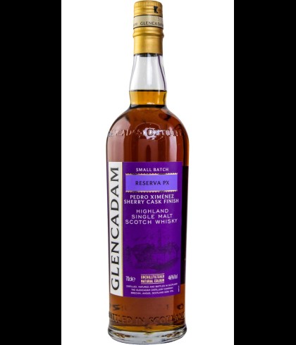 Fles Glencadam Reserva PX Sherry Cask Finish, whisky, bij slijterij t Bockje in Bathmen