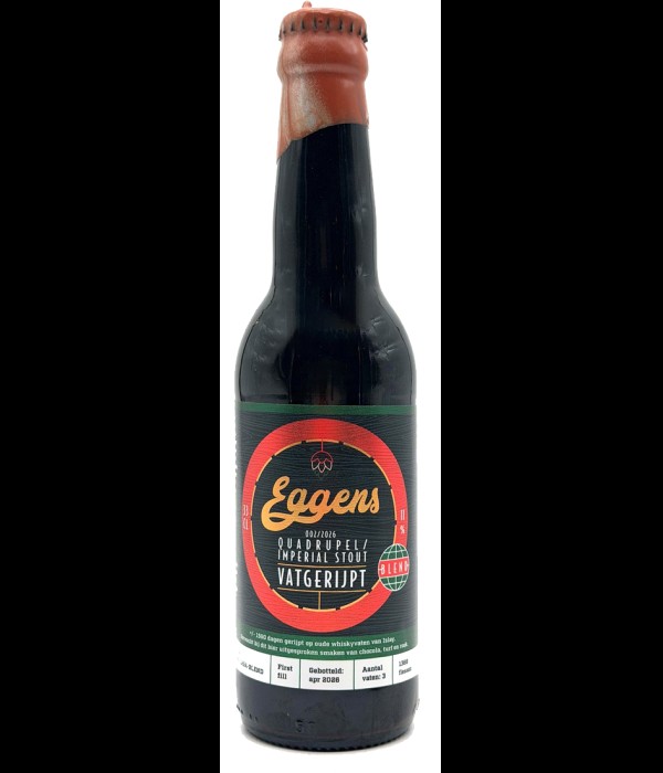 Eggens Quadruppel/Imperial Stout Islay Whisky Vatgerijpt 002/2026 bij t Bockje in Bathmen