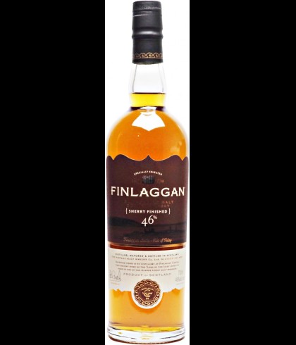 Fles Finlaggan Sherry Finished, single malt whisky, op voorraad bij slijterij t Bockje in Bathmen