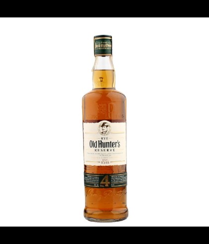 Fles Old Hunter's No.4 Reserve, whisky, op voorraad bij slijterij t Bockje in Bathmen