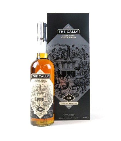 Fles Caledonian Single Grain Whisky 40 Years Old Vintage 1974, whisky, op voorraad bij slijterij ’t Bockje in Bathmen