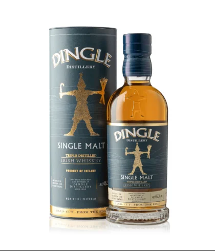 Fles Dingle Single Malt, single malt whisky, op voorraad bij slijterij t Bockje in Bathmen