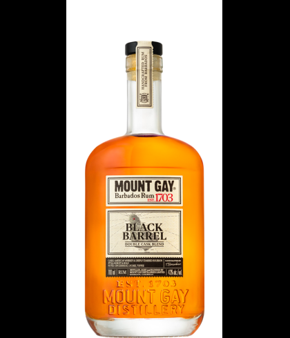 Fles Mount Gay Black Barrel, rum, op voorraad bij slijterij t Bockje in Bathmen