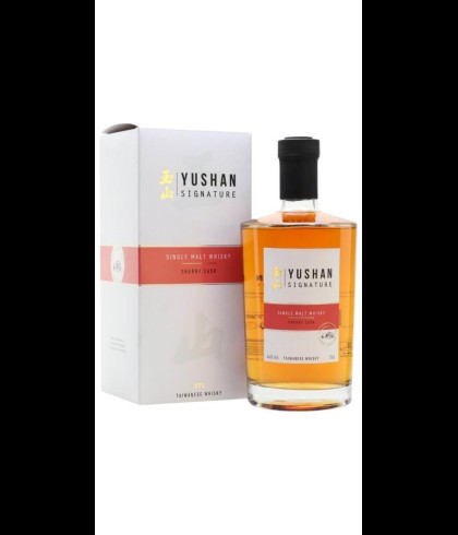 Fles Yushan Signature Sherry Cask, Taiwanese whisky, op voorraad bij slijterij t Bockje in Bathmen
