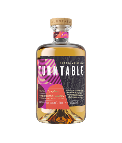 Fles Turntable Bittersweet Symphony, Schotse blended whisky van Turntable uit Glasgow, op voorraad bij slijterij t Bockje in Bathmen