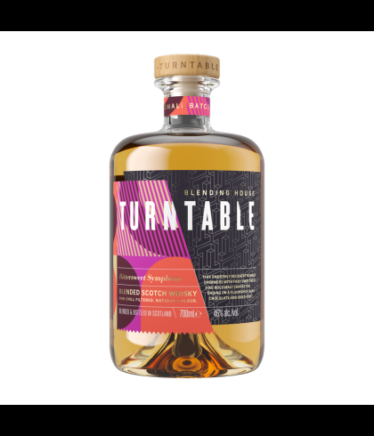 Fles Turntable Bittersweet Symphony, Schotse blended whisky van Turntable uit Glasgow, op voorraad bij slijterij t Bockje in Bathmen