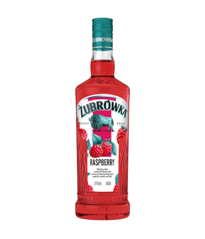 Wodka Zubrowka Raspberry Wodka van Zubrowka, bij slijterij ’t Bockje in Bathmen
