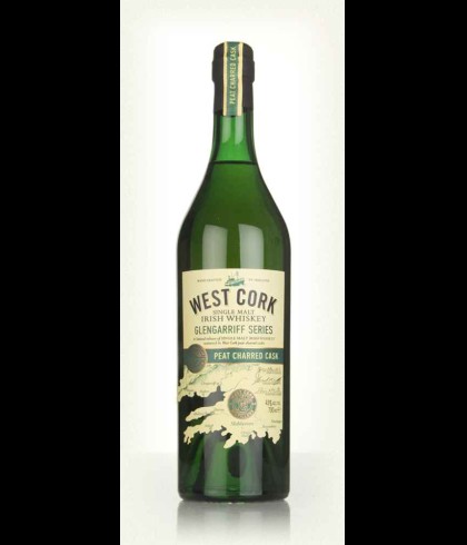 Fles West Cork Glengarriff Series Peat Charred Cask, Ierse whiskey uit Skibbereen, op voorraad bij slijterij t Bockje in Bathmen