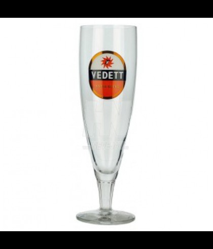 Vedett bierglas van 33 centiliter, op voorraad bij slijterij t Bockje in Bathmen