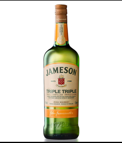Fles Iers whiskey van Jameson, op voorraad bij slijterij t Bockje in Bathmen