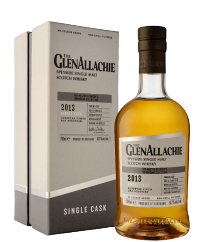 Fles GlenAllachie 2013 Scottish Virgin Oak Single Cask, single malt whisky, op voorraad bij slijterij t Bockje in Bathmen