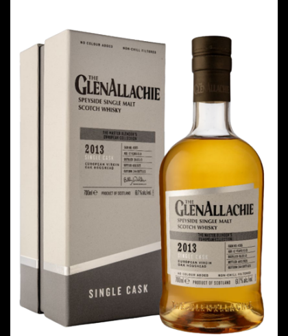 Fles GlenAllachie 2013 Scottish Virgin Oak Single Cask, single malt whisky, op voorraad bij slijterij t Bockje in Bathmen