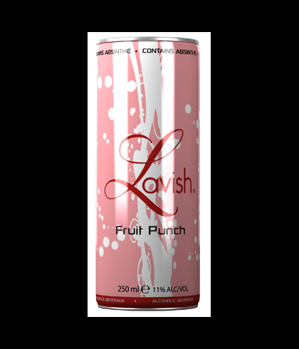 Flesje Lavish Fruit Punch Absinthe, wodkacocktail, op voorraad bij slijterij t Bockje in Bathmen