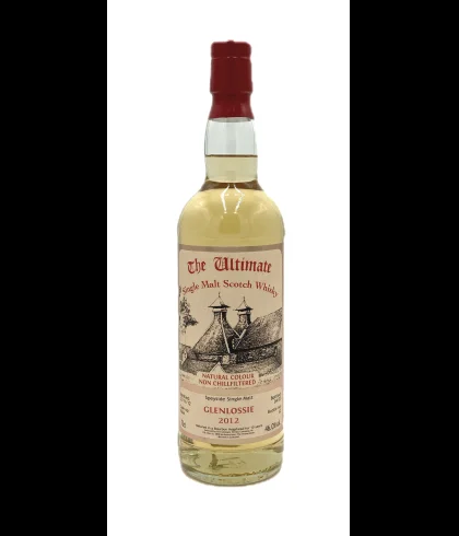 Fles The Ultimate Glenlossie 10 Years Old 2012, enkel vat gebotteld door The Ultimate uit Amersfoort, op voorraad bij slijterij t Bockje in Bathmen