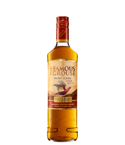 Fles The Famous Grouse Ruby Cask, Schotse blended whisky, op voorraad bij slijterij t Bockje in Bathmen