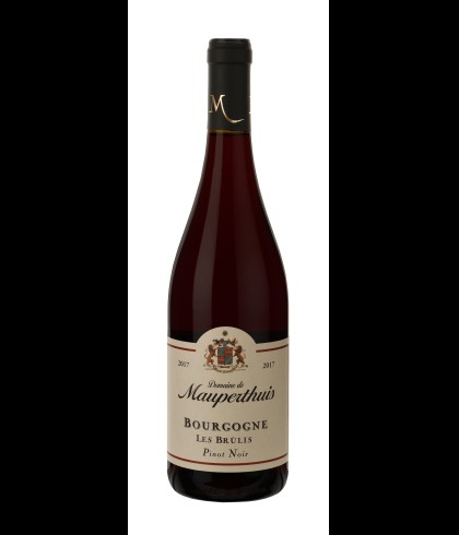 Fles Domaine de Mauperthuis Bourgogne Pinot Noir, wijn op voorraad bij slijterij t Bockje in Bathmen