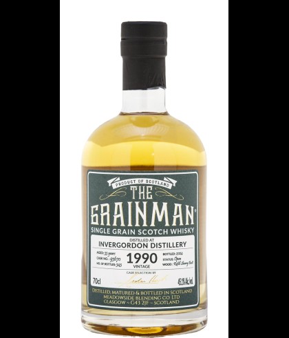 Fles Schotse graanwhisky van Invergordon, op voorraad bij slijterij t Bockje in Bathmen