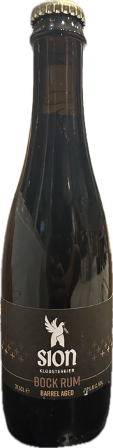 Fles Sion Barrel aged Bock Rum, bier van Sion, op voorraad bij slijterij ’t Bockje in Bathmen