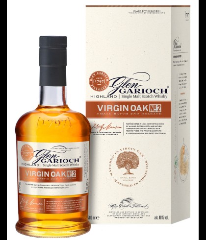 Fles Glen Garioch Virgin Oak No. 2, single malt whisky, op voorraad bij slijterij t Bockje in Bathmen