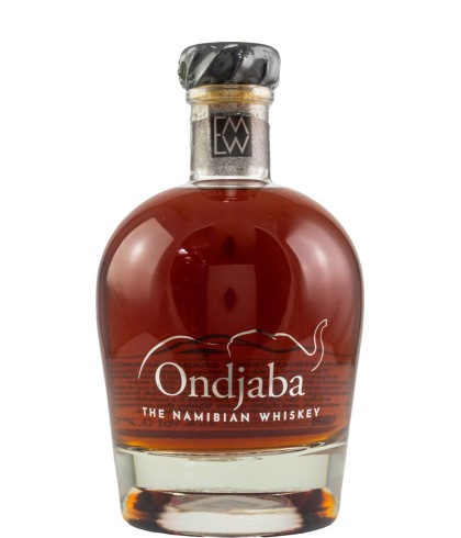 Fles Ondjaba The Namibian Whiskey Classic, whisky, bij slijterij ’t Bockje in Bathmen