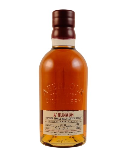 Fles Aberlour A’bunadh Batch #77, Speyside single malt whisky, op voorraad bij slijterij t Bockje in Bathmen
