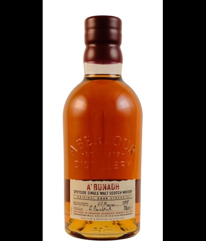 Fles Aberlour A&rsquo;bunadh Batch #77, Speyside single malt whisky, op voorraad bij slijterij t Bockje in Bathmen