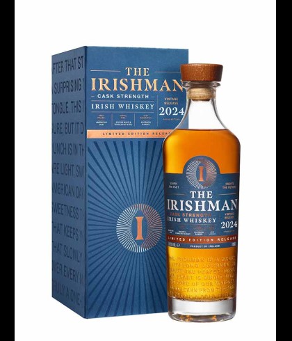Fles The Irishman Cask Strength Limited Edition 2024, Ierse whiskey van Walsh Whiskey uit Carlow, op voorraad bij slijterij t Bockje in Bathmen