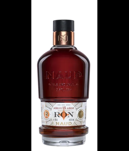 Fles Naud Ron Panama Añejo 15 Años, rum, op voorraad bij slijterij t Bockje in Bathmen
