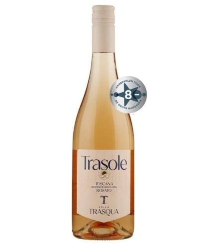 Fles Villa Trasqua Rosato Toscana Trasole, wijn op voorraad bij slijterij t Bockje in Bathmen