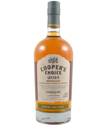 Fles The Coopers Choice Tobermory 2013 9 Years Old, single malt whisky van het eiland Mull, op voorraad bij slijterij ’t Bockje in Bathmen