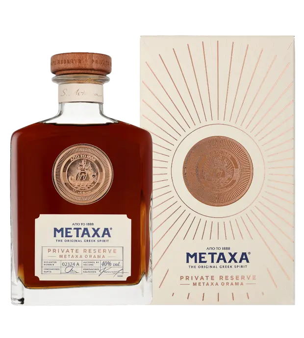 Brandy Metaxa Private Reserve Orama van Metaxa, op voorraad bij slijterij ’t Bockje in Bathmen