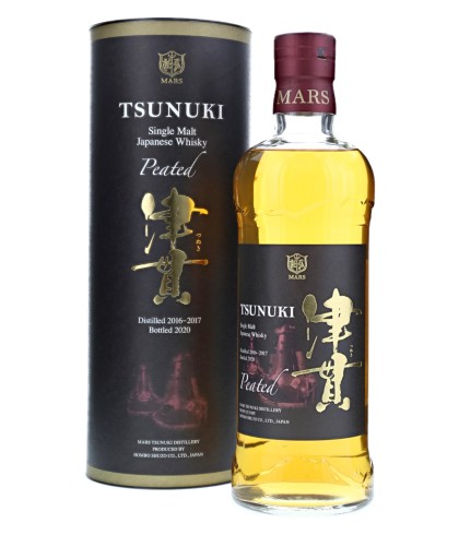 Fles Mars Tsunuki Peated, whisky, op voorraad bij slijterij ’t Bockje in Bathmen