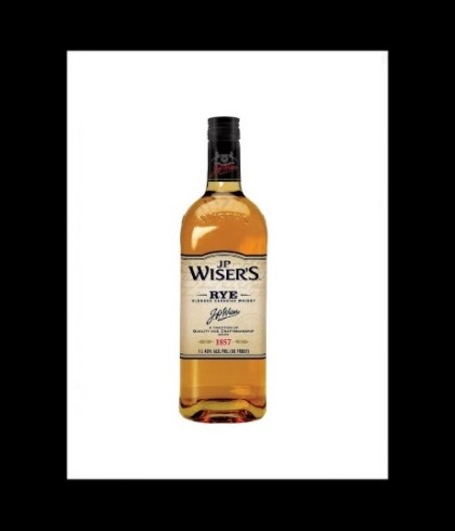 Fles J.P. Wiser's Rye Whiskey, whisky, op voorraad bij slijterij t Bockje in Bathmen